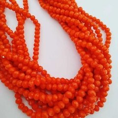 Fio de cristal 6mm - Cor Laranja