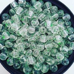 Bolinha 6mm de resina com glitter - Cor Verde