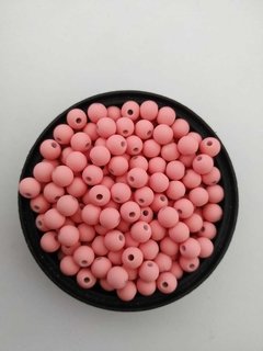 Bola emborrachada 6mm - Rosa bebê