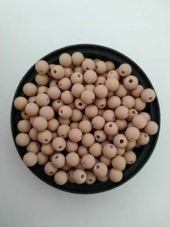 Bola emborrachada 6mm - Bege