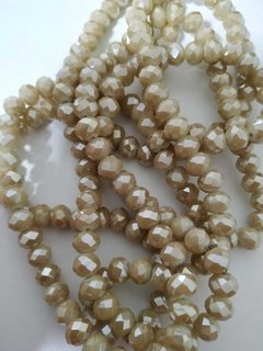 Fio de cristal 8mm - Cor Bege