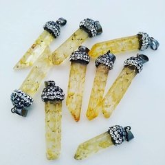 Pingente Pedra Natural Caramelo