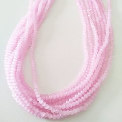 Fio Cristal 2mm Rosa leitoso