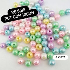 Bolinha 8mm Irisada Multi Color