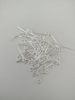 Alfinete 1,5cm voltinha Folheado à Prata