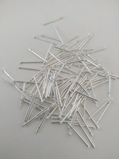 Alfinete 1,5cm cabeça Folheado à Prata