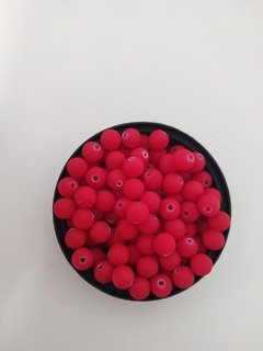 Bolinha 8mm Emborrachada Vermelha