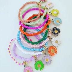 Kit 10 Pulseiras Margaridas - comprar online