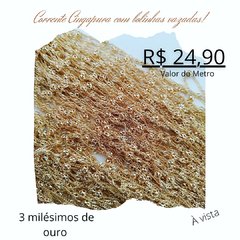 Corrente Cingapura Com Bolinha Vazada 3 milésimos