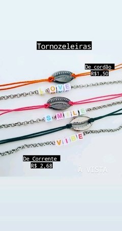 Tornozeleira Corrente e Letra