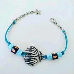 Pulseira Concha Azul