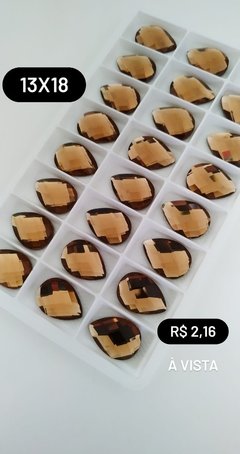 13x18 Gota Vidro - Cor Smoked Topaz