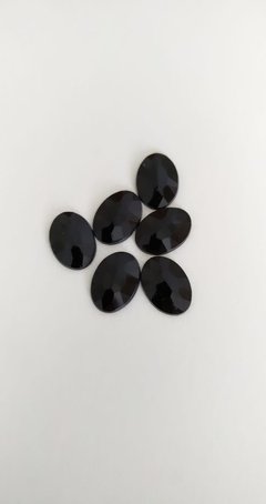 10x14 Oval Acrílico - Cor Preto