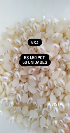 6x3 Pérolas Oval