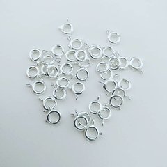 Fecho mola folheado a Prata 6mm