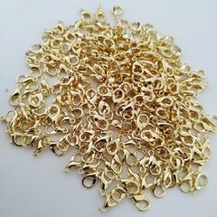 Fecho lagosta 10mm folheado a 3 milésimos de ouro