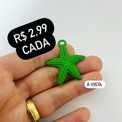 Pingente estrela do mar g - Cor verde