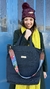 BOLSO REVERSIBLE CARRIE - CELEBRATION CON NEGRO GRAFITO - BYDA