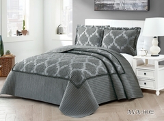 Cubrecama Ava 002 Gris King Size - comprar online