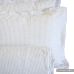 Manta Nido de Abeja Blanco King - comprar online