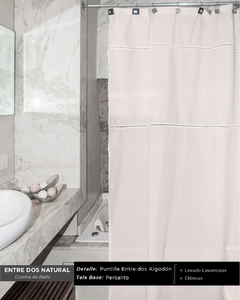 Cortina De Baño Entredos - Ensueños Hogar