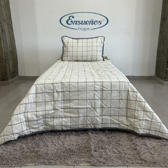 Cubrecama California en Tusor Estampados 1 Plaza y Media - Ensueños Hogar