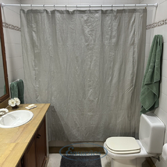 Cortina de Baño De Tela Tusor