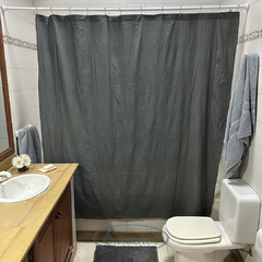 Cortina de Baño De Tela Tusor