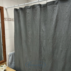 Cortina de Baño De Tela Tusor - Ensueños Hogar