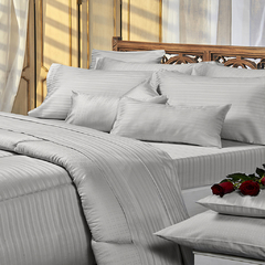 Sabanas Danubio 300 Hilos King Size Stripes - Ensueños Hogar