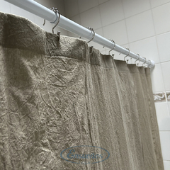 Cortina de Baño De Tela Tusor - Ensueños Hogar