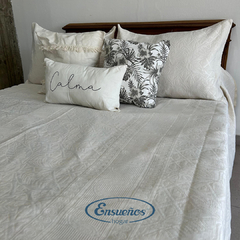 Manta Ankara Natural King Size - Ensueños Hogar
