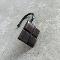 Ganchos De Baño Metal Cuadritos - comprar online