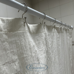 Cortina de Baño De Tela Tusor - tienda online