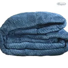 Acolchado Flannel Panal King Size Dark Aqua en internet