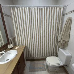Cortina de Baño De Gabardina De Algodon - comprar online