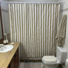 Cortina de Baño De Gabardina De Algodon