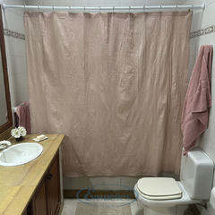 Cortina de Baño De Tela Tusor