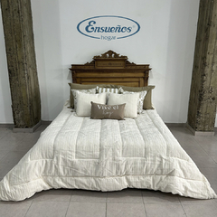 Acolchado Sara Rustico Natural II Super King - comprar online