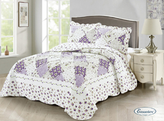 Cubrecama Emma Violet 1 Plaza y Media - comprar online