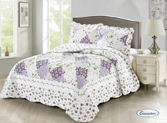 Cubrecama Emma Violet King Size - comprar online