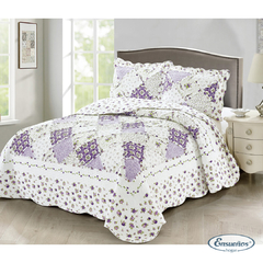 Cubrecama Emma Violet King Size