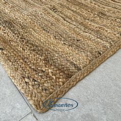 Alfombra De Yute Rectangular - Ensueños Hogar