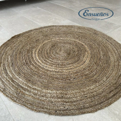 Alfombra De Yute Redonda