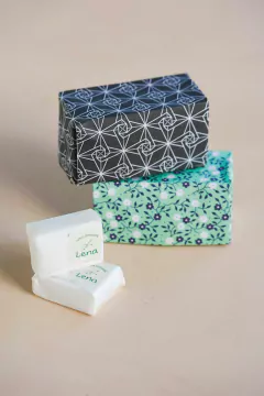 Cajita Origami con 4 jabones chicos - comprar online