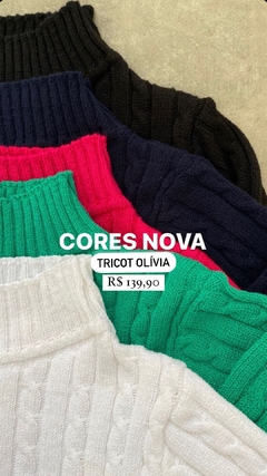 Tricot Olívia na internet