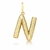 Pingente Letra Texturizado com fecho Ouro 18k - loja online