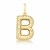 Pingente Letra Texturizado com fecho Ouro 18k - Iam Shop