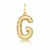 Pingente Letra Texturizado com fecho Ouro 18k - comprar online