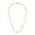 Colar Riviera Coração 45cm Ouro18k / cristal
